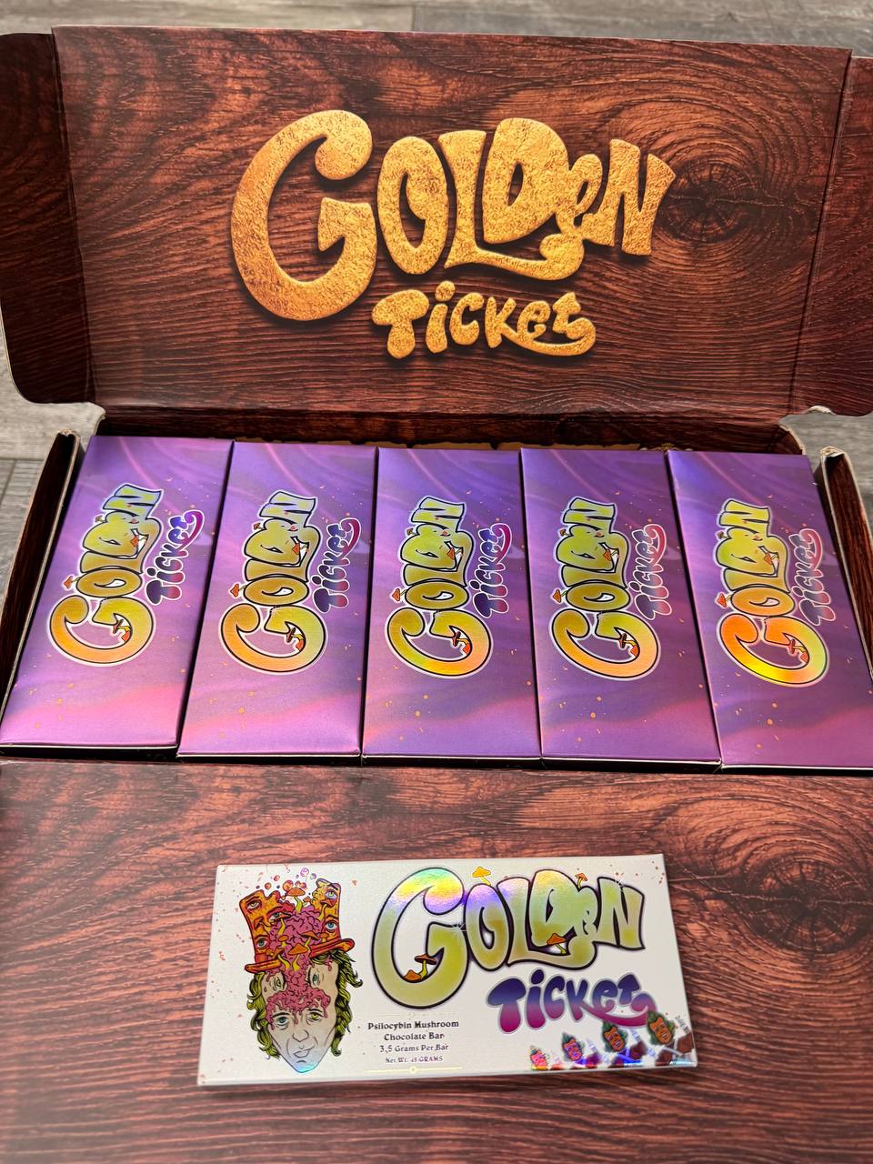 IMG_2388 Golden Ticket chocolate, Golden Ticket chocolate bar, Golden Ticket Mushroom Bar, Golden Ticket Mushroom chocolate, Golden Ticket Mushroom chocolate bar