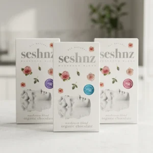seshnz chocolate, seshnz chocolate bar, seshnz chocolate bars, seshnz mushroom, seshnz mushroom chocolate, seshnz mushroom blend, seshnz mushroom blend review